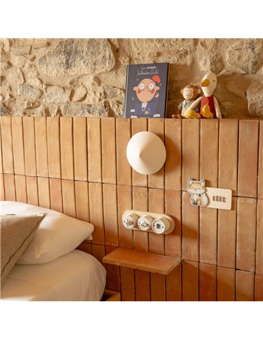 Placa Acuarela Zorro