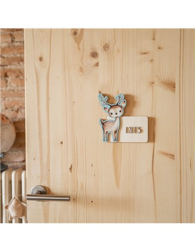 Placa Navidad Ciervo