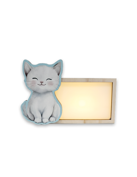 Lámpara Acuarela Gato