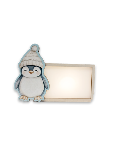 Lámpara Navidad Pingüino