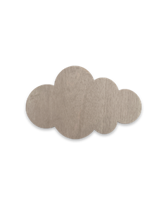 Placa Nube en Madera