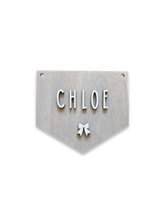 Placa Banderola en Madera