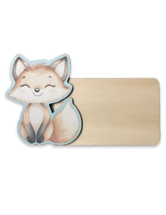 Placa Acuarela Zorro