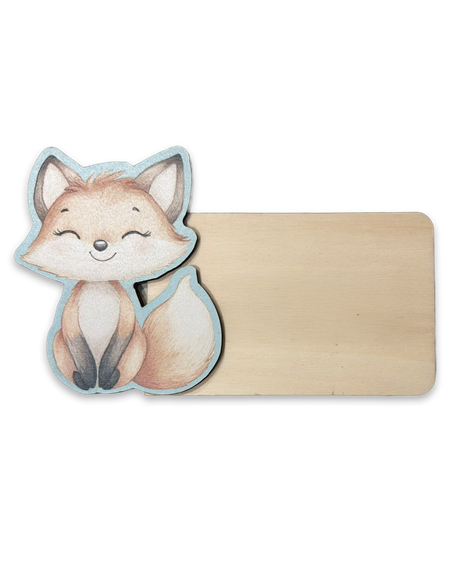 Placa Acuarela Zorro