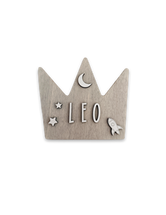 Placa Corona en Madera