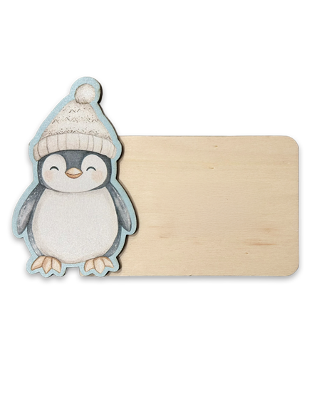 Placa Navidad Pingüino