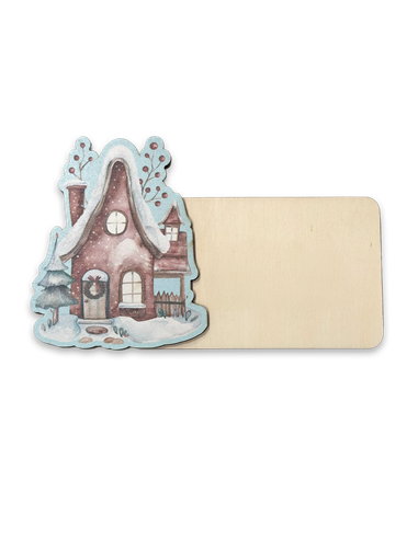 Placa Navidad Casita