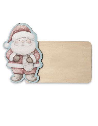 Placa Navidad Santa Claus