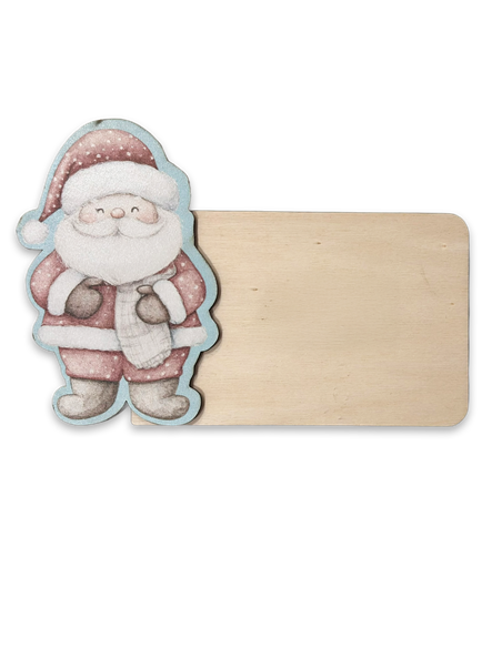 Placa Navidad Santa Claus