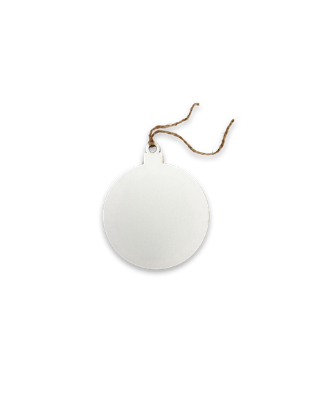 Deco Navidad Bola en Blanco