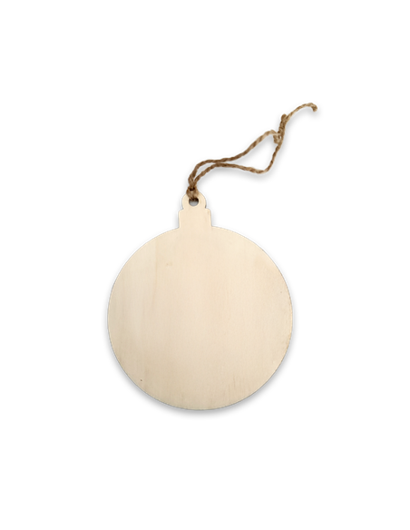 Deco Navidad Bola en Madera