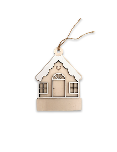 Deco Navidad Casita en Madera