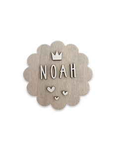 Placa Festoneada en Madera