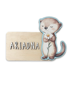 Placa Acuarela Nutria