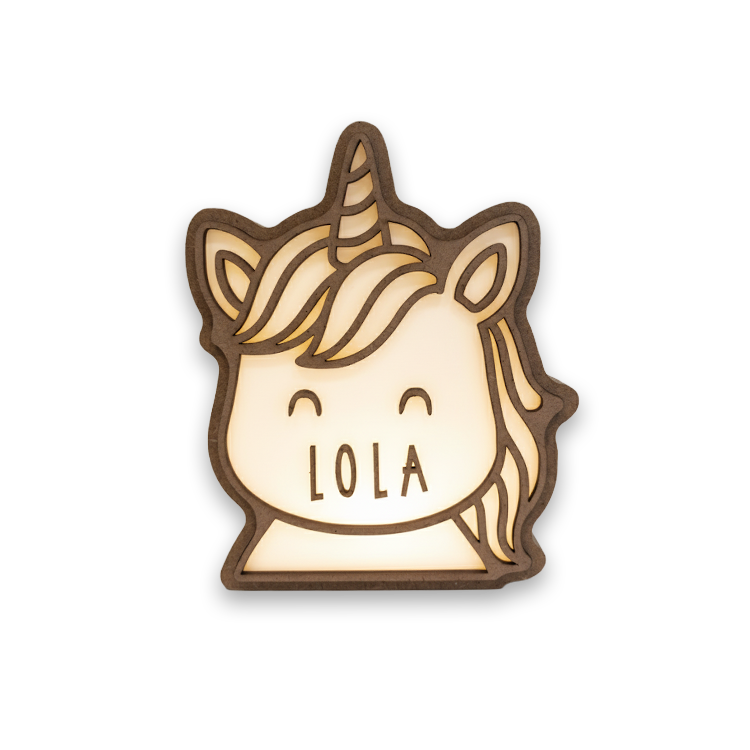 Lámpara personalizada Unicornio
